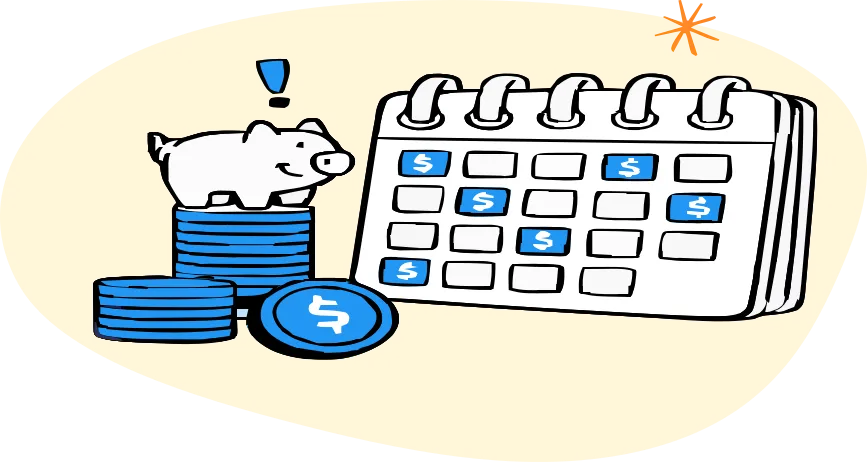 Payroll calendar illustration