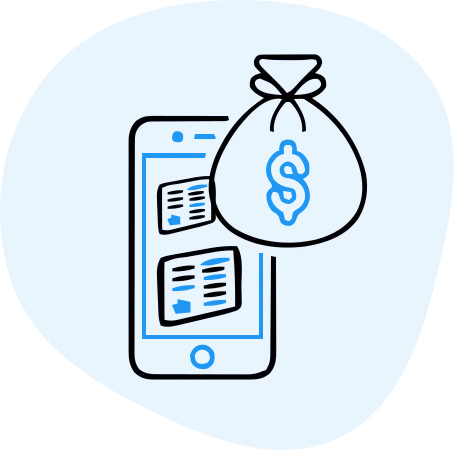 Digital payslips illustration