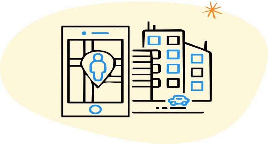 GPS attendance illustration